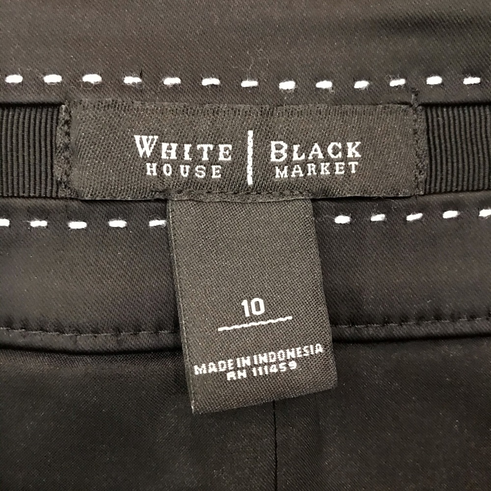 WHBM Black Satin Skirt - Picture 3 of 4